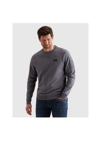 PME-Legend Sweatshirt PME LEGEND "Airstrip sweat", Herren, Gr. M, folkstone grau, Sweatware, Obermaterial: 95% Baumwolle, 5% Elasthan, unifarben, regular fit normal, Rundhals, Rippb&uuml;ndchen, Sweatshirts Sweatshirt, mit Logo Stickerei