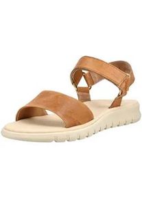 Riemchensandale Paul Green "Paul Green Sandalen Leder", Damen, Gr. 41, cuoio, Leder, Schuhe Riemchensandale