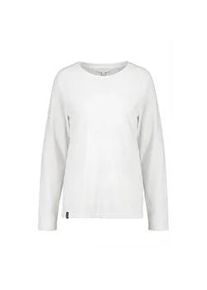 alife and kickin Langarmshirt ALIFE & KICKIN "Damen GaiaAK P", Damen, Gr. XS, with all your heart, wei&szlig;, 100% Baumwolle (Bio), Shirts Langarmshirt