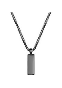 Kette mit Anh&auml;nger True Rebels "TR349", schwarz, Halsketten, Herren, 55,0cm, Edelstahl