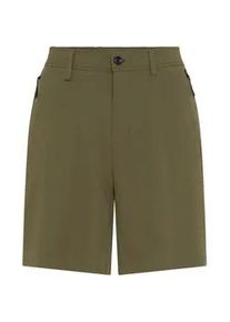 Shorts BOSS Green "Porsche Spirit 70 Capsule Collection", Herren, Gr. 48, N-Gr, open gr&uuml;n347, Web, Obermaterial: 87% Polyamid, 13% Elasthan, unifarben, relaxed fit kurz, Hosen Shorts, Premium Herrenmode Limited, Stretchmaterial, wasserabweisendes Finish