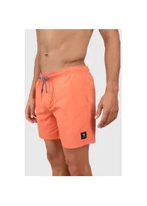 Badeshorts Brunotti "HESTER MEN SWIM SHORTS", Herren, Gr. S, N-Gr, melon, Obermaterial: 100% Polyester. Futter: 100% Polyester, Badehosen Badeshorts, mit Taschen, sportliche Schnittform, schnelltrocknendes Material
