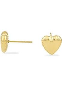 Paar Ohrstecker Copenhagen Studios "Schmuck Geschenk Edelstahl Ohrring Balloon Hearts", gelbgoldfarben, Ohrringe, Damen, Edelstahl