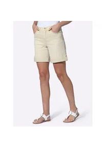 Jeansshorts Heine, Herren, Gr. 44, Normalgr&ouml;&szlig;en, sand, 96% Baumwolle, 4% Elasthan, unifarben, kurz, Jeans Jeansshorts