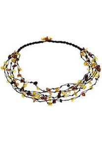 Kette ohne Anh&auml;nger OSTSEE-SCHMUCK "- Theda - Bernstein -" Gr. 50, bunt (mehrfarbig, braun), Halsketten, Damen, Bernstein