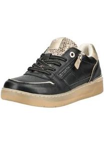 Sneaker Tom Tailor "Tom Tailor Sneaker Lederimitat/Textil", Herren, Gr. 37, schwarz, Lederimitat, Textil, Schuhe Sneaker