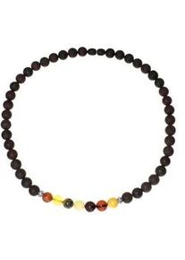 Kette ohne Anh&auml;nger OSTSEE-SCHMUCK "- Vivi 9 mm - Bernstein -" Gr. 45, bunt (mehrfarbig, braun), Halsketten, Damen, Bernstein