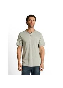 T-Shirt Tom Tailor, Damen, Gr. XL, shadow olive fine stripe, Single Jersey, Obermaterial: 60% Baumwolle, 40% Polyester, gestreift, regular fit normal, Rundhals, gerader Abschluss, Shirts T-Shirt, mit Schriftzug