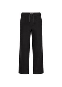 !Solid Leinenhose SOLID "Leinenhose SDALANN ALLAN ELASTICATED", Herren, Gr. M, N-Gr, schwarz (true schwarz), Obermaterial: 58% Leinen LI. 42% Viskose CV., Hosen