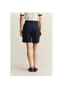 Chinoshorts Gant "CHINO", Herren, Gr. 40, N-Gr, evening blau, Web, Obermaterial: 98% Baumwolle, 2% Elasthan, unifarben, regular fit kurz, Hosen Chinoshorts, Regular fit mit praktischen Taschen