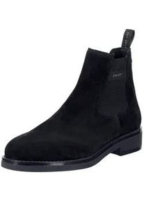Stiefelette Gant "Gant Stiefelette Veloursleder/Textil", Herren, Gr. 44, schwarz, Textil, Veloursleder, Schuhe Stiefelette