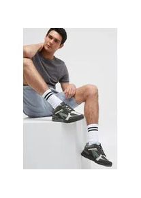 Sneaker CAMP DAVID, Herren, Gr. 45, schwarz wood, Lederimitat, Synthetik, Textil, Veloursleder, unifarben, Schuhe Sneaker, mit gepolstertem Einstieg