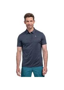 Sch&ouml;ffel Poloshirt SCH&Ouml;FFEL "CIRC Polo Shirt Tauron M", Herren, Gr. 46, blau (navy blazer), Obermaterial: 100% Polyester, normal, Shirts, sportliche Passform, kurze &Auml;rmel, f&uuml;r Trekking und Outdoor