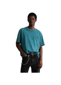 Marc O'Polo T-Shirt MARC O'POLO DENIM "mit Brusttasche", Damen, Gr. XL, north sea, Obermaterial: 100% Baumwolle, unifarben, Basic, relaxed fit, Rundhals, Shirts T-Shirt