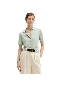 Marc O'Polo Kurzarmshirt MARC O'POLO "aus LENZINGTM ECOVEROTM", Damen, Gr. M, fresh sage, Obermaterial: 94% Viskose, 6% Elasthan, unifarben, regular fit, normaler Saum, Shirts