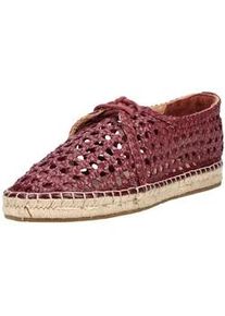 Schn&uuml;rschuh Gioseppo "Gioseppo Halbschuhe Leder", Damen, Gr. 39, rot, beige, Leder, Schuhe Schn&uuml;rschuh