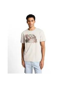 T-Shirt Tom Tailor, Damen, Gr. 3XL, gardenia wei&szlig;, Single Jersey, Obermaterial: 100% Baumwolle, bedruckt, regular fit normal, Rundhals, Shirts T-Shirt, mit Foto Print