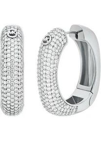 Paar Creolen Michael Kors "Schmuck Geschenk Metall PREMIUM", metallfarben, kristallwei&szlig;, kristallwei&szlig;, Ohrringe, Damen, Metall, mit Zirkonia (synth.)