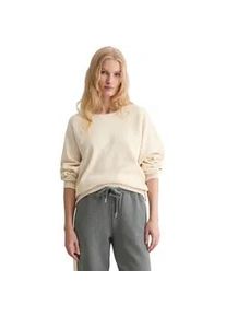 Marc O'Polo Sweatshirt MARC O'POLO "aus reiner Bio-Baumwolle", Damen, Gr. XXL, raw cream, Obermaterial: 100% Baumwolle, unifarben, relaxed fit, Rundhals, Rippb&uuml;ndchen, Sweatshirts Sweatshirt
