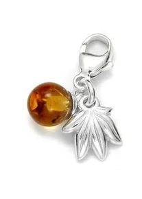 Kettenanh&auml;nger OSTSEE-SCHMUCK "- Frucht - Silber 925/000 - Bernstein" Gr. 18, silber (silber 925, silberfarben, wei&szlig;), Schmuckanh&auml;nger, Damen, Silber 925 (Sterlingsilber), Kettenanh&auml;nger