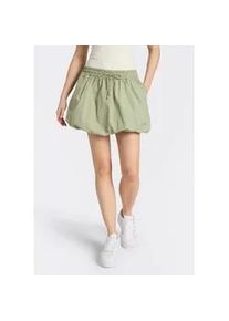 HUGO BOSS Ballonrock HUGO BLUE "Rababa", Damen, Gr. 42, light, pastel gr&uuml;n 337, Web, Obermaterial: 100% Baumwolle, unifarben, kurz, R&ouml;cke Ballonrock, mit elastischem Bund, Logostickerei