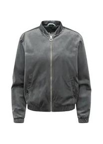 Bomberjacke Ragwear "Velvetie", Herren, Gr. XL (42), hellgrau, Samt, Obermaterial: 100% Polyester; Innenfutter: 100% Polyester, l&auml;ssig geschnitten h&uuml;ftlang, hoch geschlossener Ausschnitt, B&uuml;ndchen, Jacken Bomberjacke, Modische Blousonjacke aus kuscheligem Samt