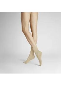 Socken Hudson "ONLY 2-PACK", Damen, Gr. 35-38, beigemeliert, Obermaterial: 75% Baumwolle, 23% Polyamid, 2% Elasthan, normal, Socken Socken, Komfortbund mit weitem Fu&szlig;ausschnitt