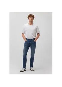 R&ouml;hrenjeans Mavi "JAMES", Herren, Gr. 28, L&auml;nge 32, blau (mid brushed ultra move), Stoff, 83% Baumwolle, 16% Polyester, 1% Elasthan, skinny fit lang, Jeans, Slim Skinny Jeans