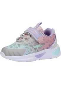 Sneaker Kangaroos "K-SLG KAUAI EV", Damen, Gr. 34, vapor grau, rosewater, Mesh, Synthetik, Schuhe Sneaker, Blinkschuh