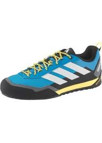Wanderschuh Adidas TERREX "SKYCHASER SOLO ZUSTIEGS", Herren, Gr. 47, rayblu, greone, cschwarz, Gummi, Synthetik, Textil, Schuhe Wanderschuh