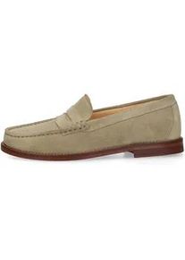 Loafer Henry Stevens "Riley W PL", Damen, Gr. 41, beige, Kalbsvelours, Schuhe Loafer