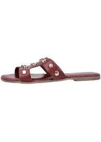 Riemchensandale Gioseppo "Gioseppo Sandalen Leder", Damen, Gr. 37, rot, Leder, Schuhe Riemchensandale