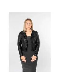 Lederjacke Mauritius "MWKalea", Damen, Gr. S (36), schwarz, Obermaterial: 100% Schafsleder. Futter: 100% Baumwolle. &Auml;rmelfutter: 100% Polyester, unifarben, regular fit h&uuml;ftlang, abgesteppt, Jacken, mit Reverskragen