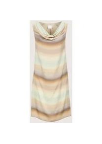 Madeleine Mode Sommerkleid MADELEINE "Satinkleid Viskosekleid mit Aquarell-Print", Damen, Gr. 46, N-Gr, wei&szlig; (wollwei&szlig;, multicolor), Obermaterial: 71% Viskose CV. 23% Seide silk. 6% Elasthan EL., Modern, figurumspielend, Kleider Sommerkleid, Flie&szlig;endes Farbspiel