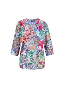 Druckbluse GOLDNER "Farbbrillante Druckbluse mit liebevollen Details", Damen, Gr. 38, bunt (multicolor), Obermaterial: 100% Polyester PES., normal, Sonstiges, Blusen Druckbluse, Ohne