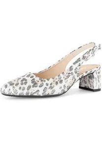 Slingpumps Gabor "Slingpumps", Damen, Gr. 40, wei&szlig;, Schuhe Slingpumps