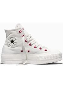 Sneaker Converse "CHUCK TAYLOR ALL STAR LIFT", Damen, Gr. 42,5, vintage wei&szlig;, egret, days ahead, Textil, Schuhe Sneaker, Valentine, Love Edition