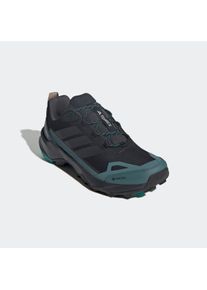 Wanderschuh adidas terrex "TERREX SKYCHASER AX5 GORE-TEX", Herren, Gr. 41, core schwarz, carbon, pure teal, Synthetik, Textil, Schuhe Wanderschuh, wasserdicht dank Gore-Tex Membrane