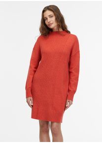 Strickkleid Ragwear "RIVENA", Damen, Gr. XS (34), N-Gr, rot, Feinstrick, Obermaterial: 47% Polyacryl, 29% Polyester, 24% Nylon, unifarben, Rundhals, Kleider Strickkleid