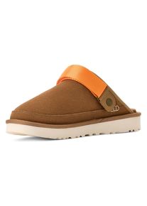 UGG Australia Clog UGG "Goldencoast Clog II", Jungen, Gr. 7 (40), chestnut, orange, Textil, Veloursleder, Schuhe Clog, Hausschuh, Slides, Mule mit gepolstertem Fu&szlig;bett