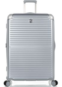 Hartschalen-Trolley Heys "Cruze, verschiedene Gr&ouml;&szlig;en und Farben", Damen, Gr. B/H/T: 52cm x 76cm x 31cm 107 l, silber, Polycarbonat, festlich, Koffer Hartschalen-Trolley, Heys Reisegep&auml;ck TSA Schloss Volumenerweiterung