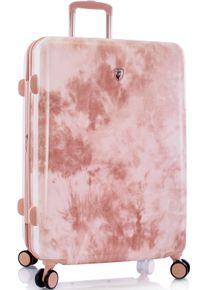Hartschalen-Trolley Heys "Tie-Dye pink, 76 cm", Damen, Gr. B/H/T: 51cm x 76cm x 30cm 124 l, pink, Polycarbonat-Verbundwerkstoff, Koffer Hartschalen-Trolley, Heys Hartschalen-Koffer Volumenerweiterung
