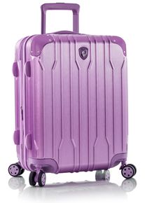 Hartschalen-Trolley Heys "Xtrak, in verschiedenen Farben und Gr&ouml;&szlig;en", Damen, Gr. B/H/T: 39cm x 53cm x 23cm 42 l, lila (lavender), Polycarbonat-Verbundwerkstoff, festlich, Koffer Hartschalen-Trolley, Heys Handgep&auml;ck-Koffer TSA Schloss Volumenerweiterung