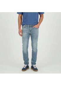 Slim-fit-Jeans Cars Jeans "Jeans Bates", Herren, Gr. 27, L&auml;nge 32, blau (lisbon wash), Denim/Jeans, Obermaterial: 83% Baumwolle, 16% Polyester, 1% Elasthan, Abriebeffekte, slim fit kn&ouml;chellang, Jeans Slim-fit-Jeans