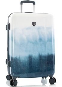 Hartschalen-Trolley Heys "Tie-Dye blau, 66 cm", Damen, Gr. B/H/T: 45cm x 66cm x 29cm 82 l, blau, Polycarbonat-Verbundwerkstoff, Koffer Hartschalen-Trolley, Heys Hartschalen-Koffer Volumenerweiterung