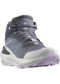 Outdoorschuh Salomon "ELIXIR ACTIV MID GORE-TEX W", Damen, Gr. 38,5, grau (india ink, glacier gray, orchid petal), Synthetik, Textil, Schuhe Outdoorschuh, wasserdicht dank Gore-Tex Membrane