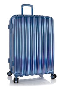 Hartschalen-Trolley Heys "Astro, verschiedene Gr&ouml;&szlig;en und Farben", Damen, Gr. B/H/T: 51cm x 76cm x 30cm 104 l, blau, Polycarbonat-Verbundwerkstoff, festlich, Koffer Hartschalen-Trolley, Heys Reisegep&auml;ck TSA Schloss Volumenerweiterung