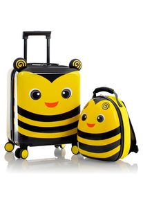 Kinderkoffer Heys "Super Tots, 46 cm, Hummel", M&auml;dchen, Gr. B/H/T: 35cm x 46cm x 22cm 31 l, gelb, Polycarbonat, mehrfarbig, festlich, Koffer Kinderkoffer, Heys Kindertrolley Kinder Reisegep&auml;ck