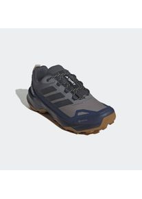 Wanderschuh adidas terrex "TERREX SKYCHASER AX5 GORE-TEX", Herren, Gr. 43, grau four, carbon, shadow navy, Synthetik, Textil, Schuhe Wanderschuh, wasserdicht dank Gore-Tex Membrane