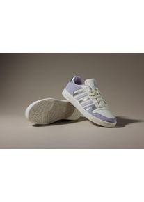 Sneaker K-Swiss "Court Palisades", Damen, Gr. 36, silber (snow wei&szlig;, lila, lavender, metallic silber), Schuhe Sneaker